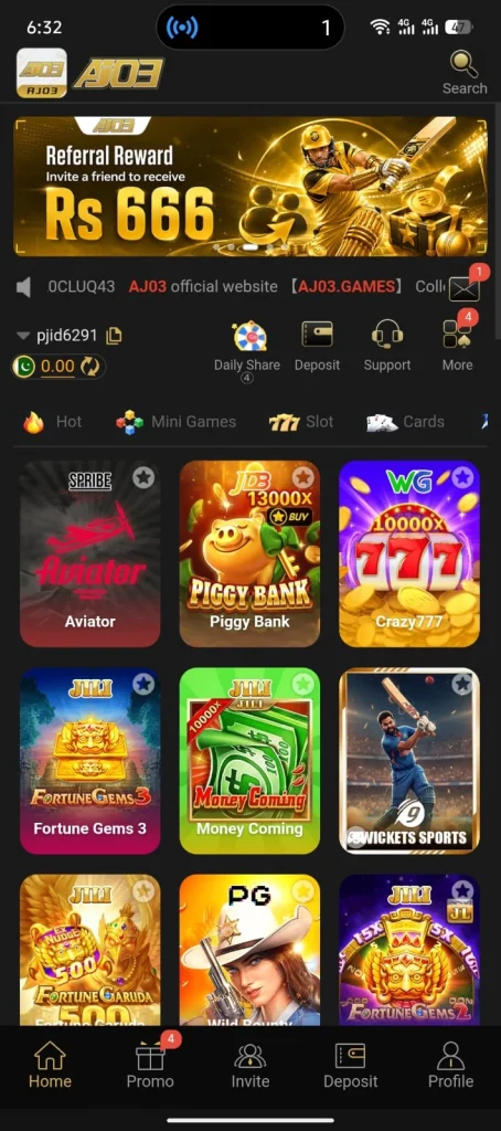 Aj03 Game - Dashboard Image